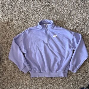 Nike Light Purple Quarter-Zip Pullover